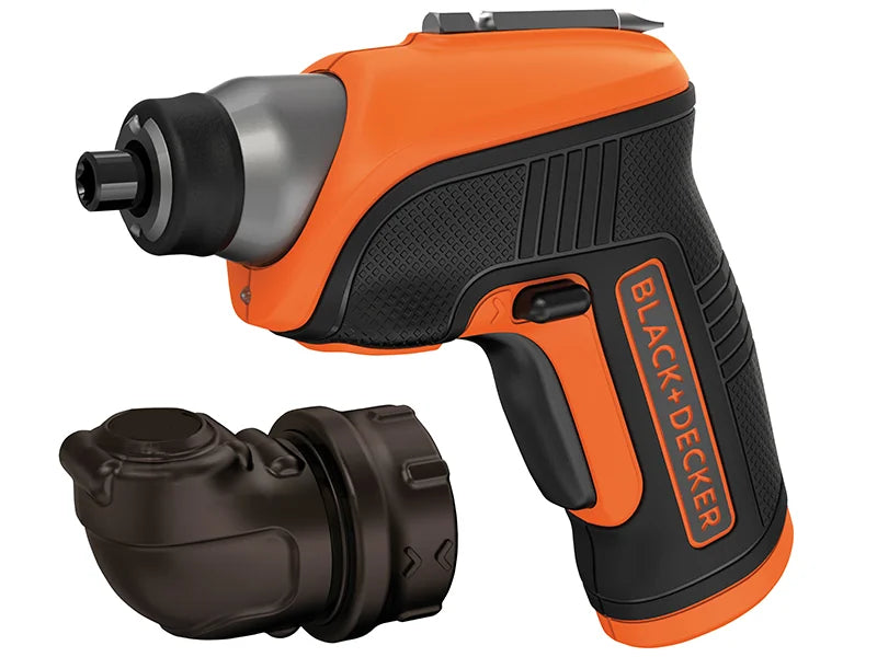 BLACK + DECKER CS3652LC Cordless Screwdriver & Right Angle Attachment 3.6V