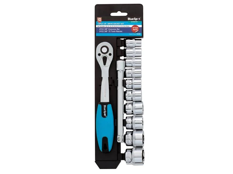 BlueSpot Tools 3/8in Drive Socket Set of 12 - 01502