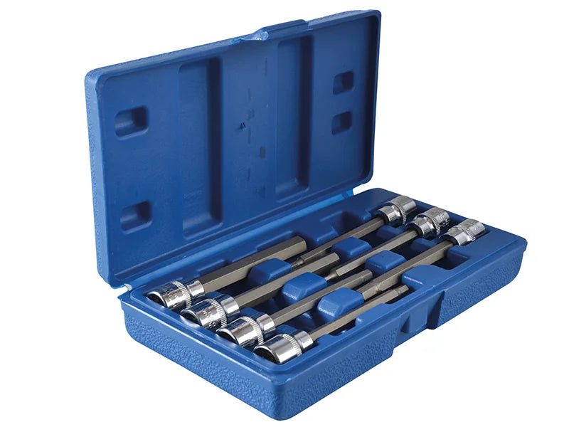 BlueSpot Tools 3/8in Drive Extra Long Hex Socket Bit Set, 7 Piece - 01516