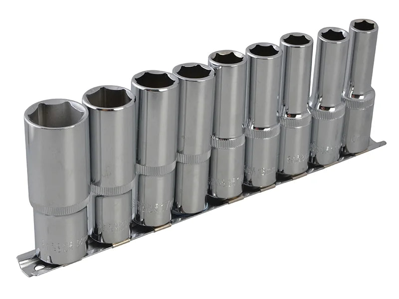 BlueSpot Tools 1/2in Drive Deep Socket Set, 9 Piece - 01541