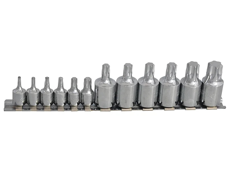 BlueSpot Tools Mixed Drive TORX Socket Set, 12 Piece - 01551