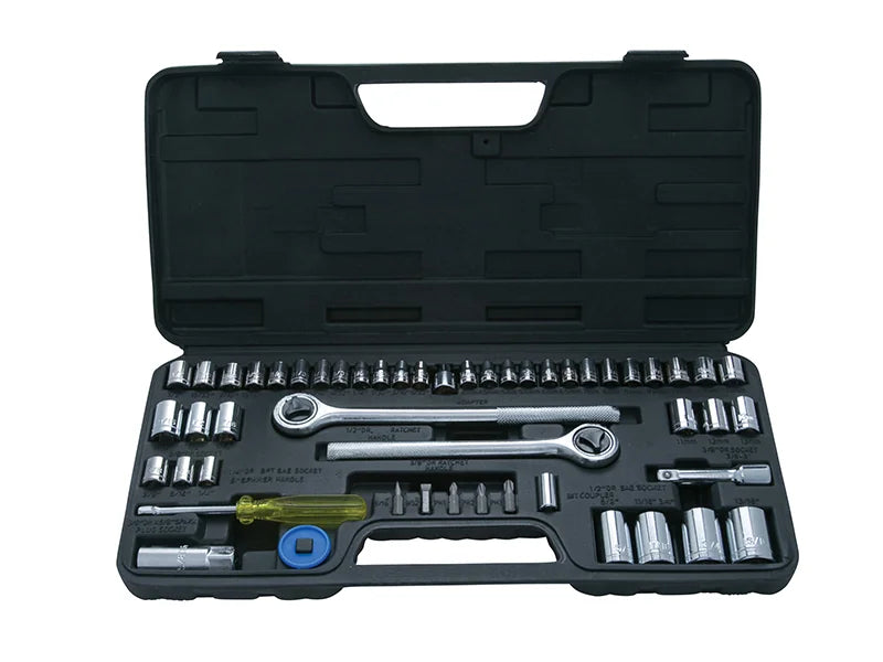 BlueSpot Tools Mixed Drive Socket Set, 52 Piece - 01746