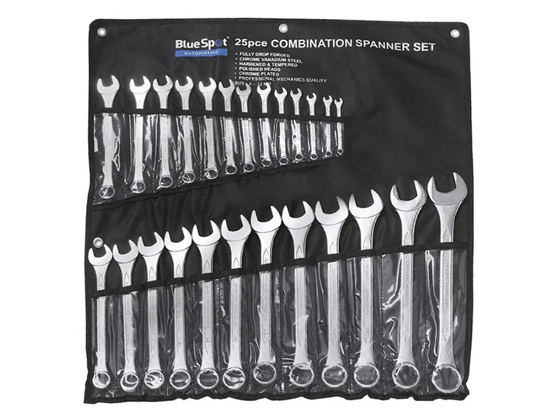 BlueSpot Tools Combination Spanner Set, 25 Piece - 04131