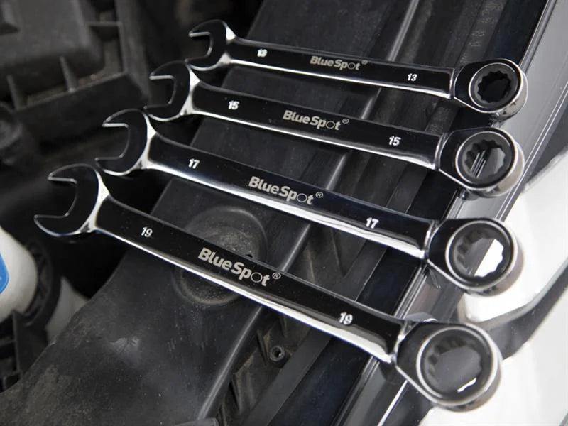 BlueSpot Tools Ratchet Spanner Set, 8 Piece - 04310