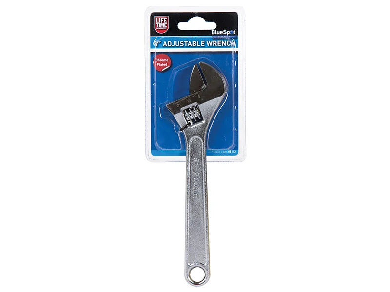 BlueSpot Tools Adjustable Wrench 200mm (8in) - 06103
