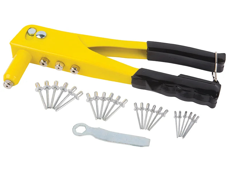 BlueSpot Tools Hand Rivet Gun + 60 Rivets - 09101