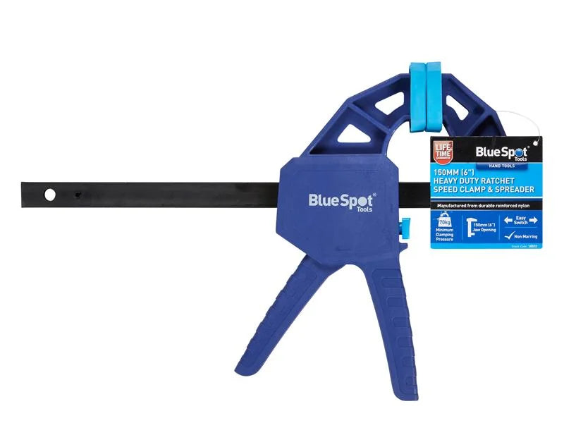 BlueSpot Tools Heavy-Duty Ratchet Speed Clamp & Spreader 150mm (6in) - 10032