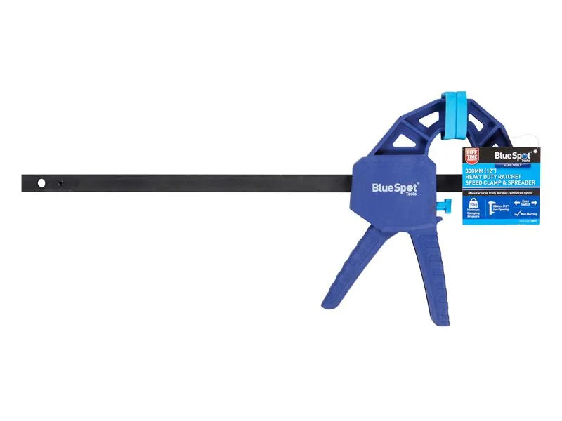 BlueSpot Tools Heavy-Duty Ratchet Speed Clamp & Spreader 300mm (12in) - 10033