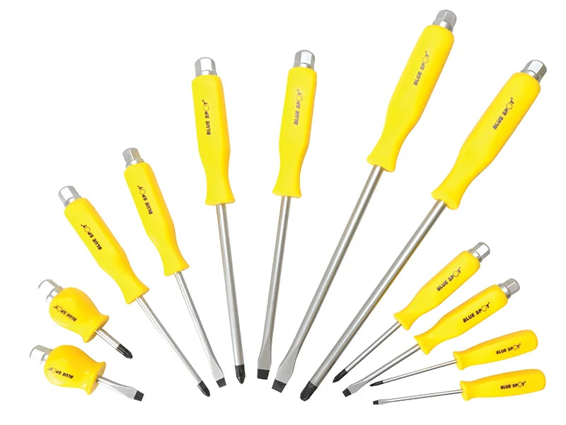 BlueSpot Tools Hex Drive Screwdriver Set,12 Piece - 12058