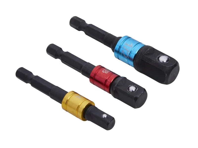 BlueSpot Tools Colour-Coded Impact Socket Adaptor Set, 3 Piece - 14113