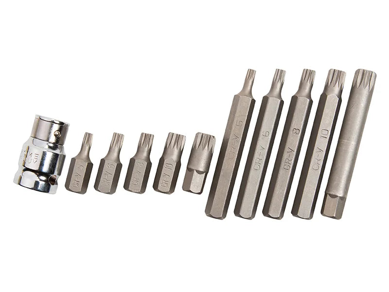 BlueSpot Tools Spline Bit Set, 11 Piece - 1515