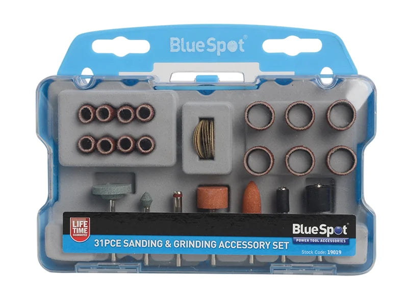 BlueSpot Tools Sanding & Grinding Accessory 31 Piece Kit - 19019