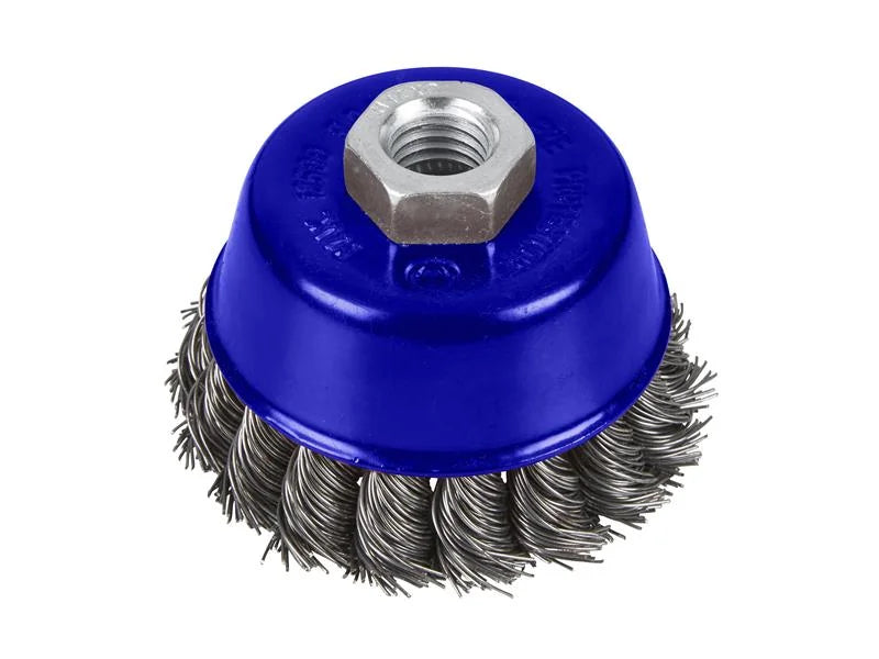 BlueSpot Tools Twist Knot Cup Brush M14 X 2 75-100mm