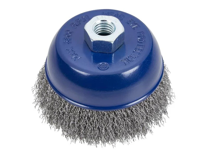 BlueSpot Tools Steel Wire Cup Brush M14 X 2 65-100mm