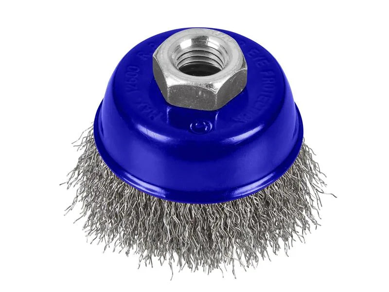 BlueSpot Tools Steel Wire Cup Brush M14 X 2 65-100mm