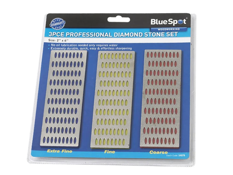 BlueSpot Tools Diamond Stone Set of 3 2 x 6in - 19275