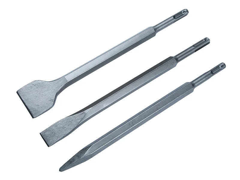 BlueSpot Tools SDS Plus Chisel Set, 3 Piece - 20012