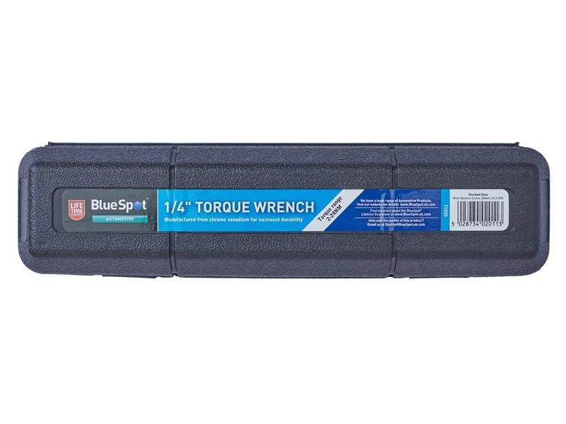 BlueSpot Tools Torque Wrench 1/4in Drive 2-24Nm - 2011