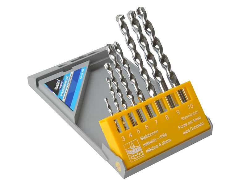 BlueSpot Tools Masonry Drill Set, 8 Piece - 20123