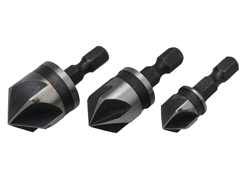 BlueSpot Tools Countersink Bit Set 3 Piece - 20310