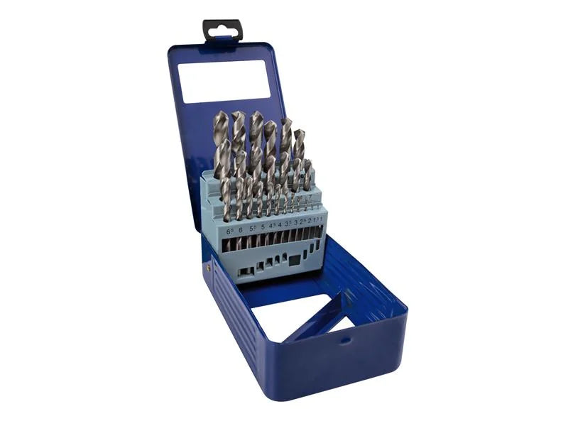 BlueSpot Tools HSS Drill Bit Set, 25 Piece - 20350