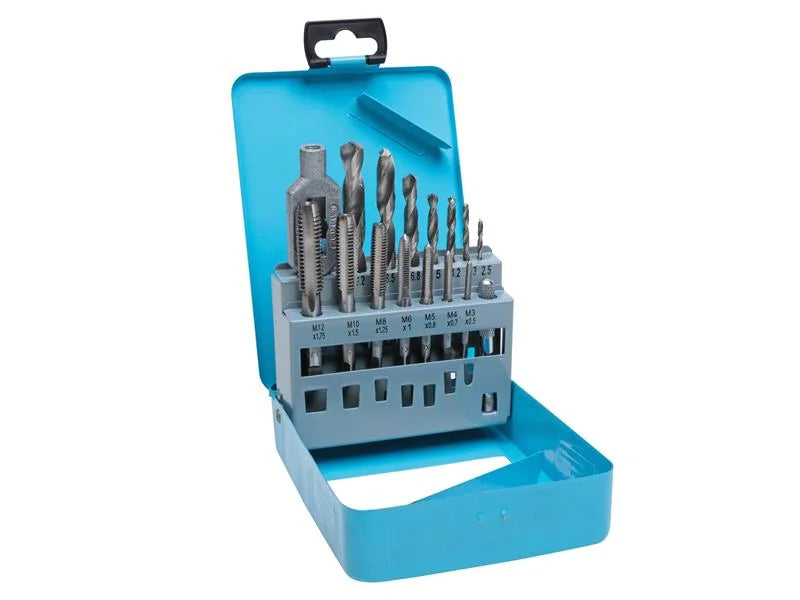 BlueSpot Tools Drill & Tap Set, 15 Piece - 20512