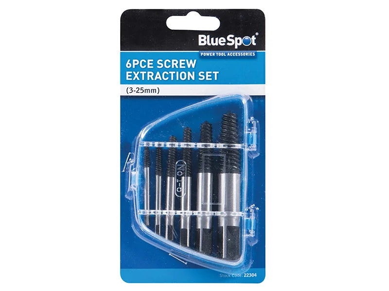 BlueSpot Tools Screw Extractor Set, 6 Piece - 22304