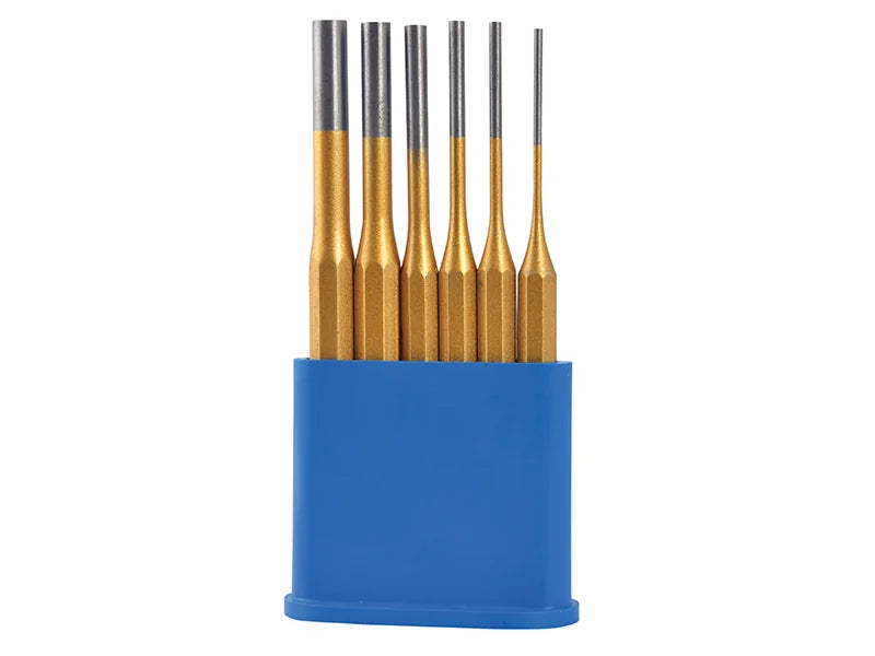 BlueSpot Tools Gold Pin Punch Set 6 Piece - 22449