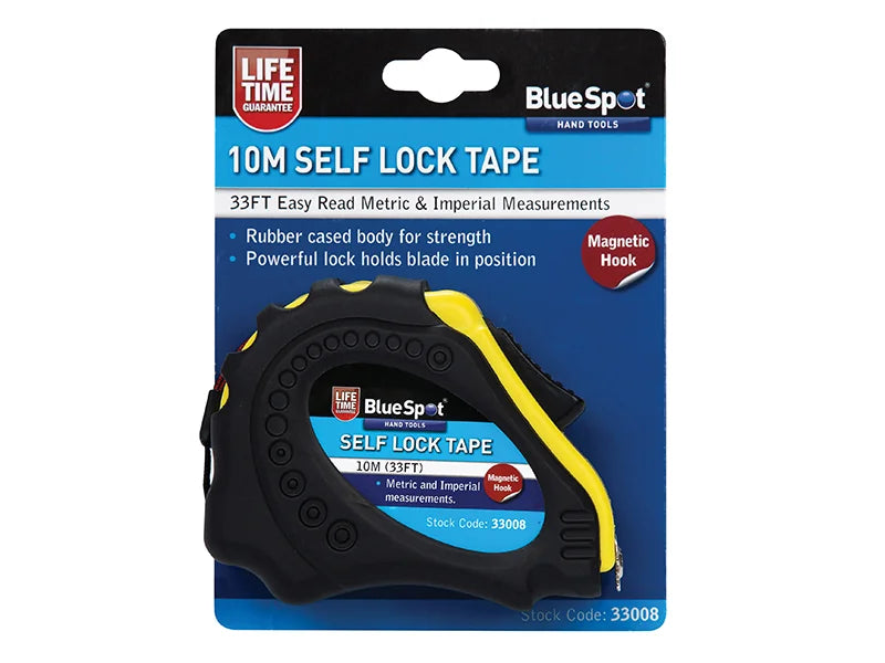 BlueSpot Tools Easy Read Magnetic Pocket Tape 10m/33ft (Width 23mm) - 33008