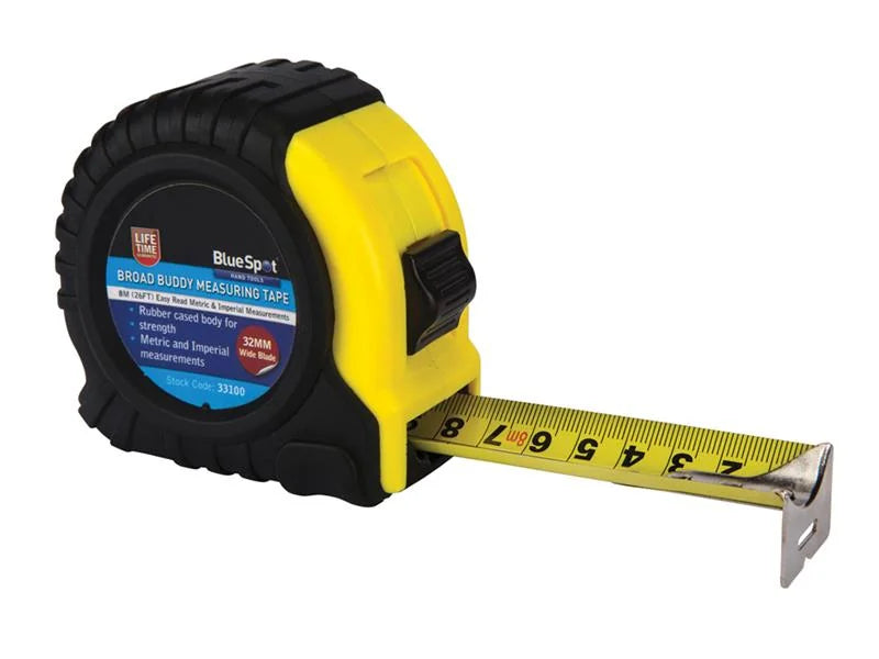 BlueSpot Tools Broad Buddy Pocket Tape 8m/26ft (Width 32mm) - 33100