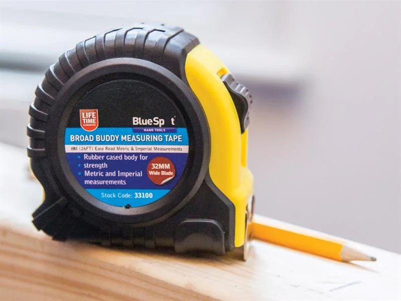 BlueSpot Tools Broad Buddy Pocket Tape 8m/26ft (Width 32mm) - 33100
