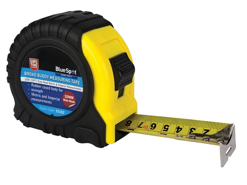 BlueSpot Tools Broad Buddy Pocket Tape 10m/33ft (Width 32mm) - 33102