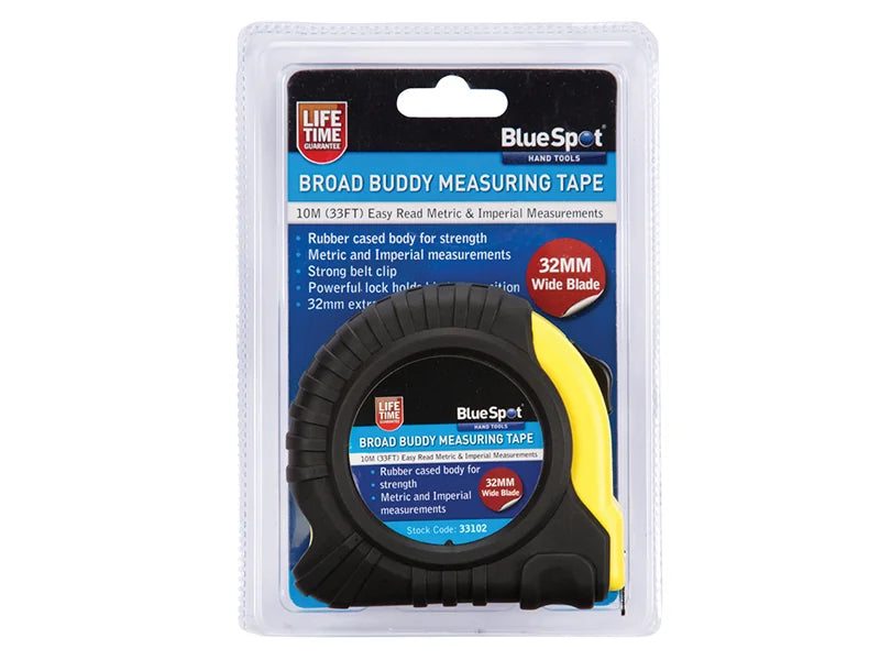 BlueSpot Tools Broad Buddy Pocket Tape 10m/33ft (Width 32mm) - 33102