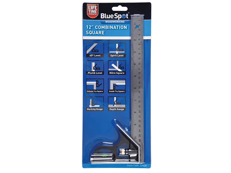 BlueSpot Tools Combination Square 300mm (12in) - 33924