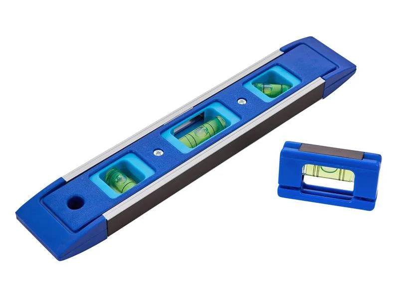 BlueSpot Tools Magnetic Torpedo Level 22.5cm with Magnetic Mini Level - 34226