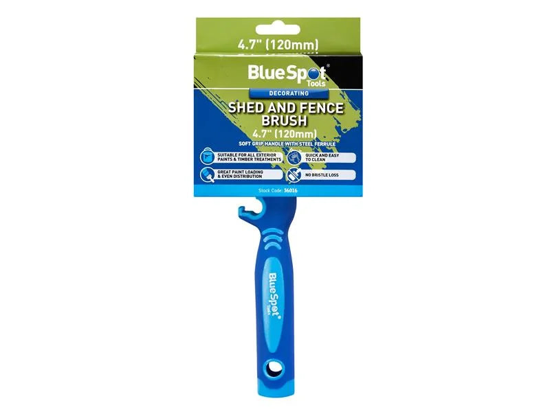 BlueSpot Tools Shed and Fence Brush 120mm - 36016