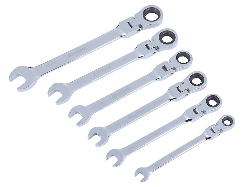 BlueSpot Tools Flexible Head Ratchet Set, 6 Piece - 4312