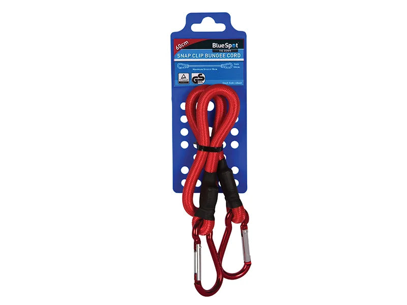BlueSpot Tools Snap Clip Bungee 60cm x 10mm - 45443