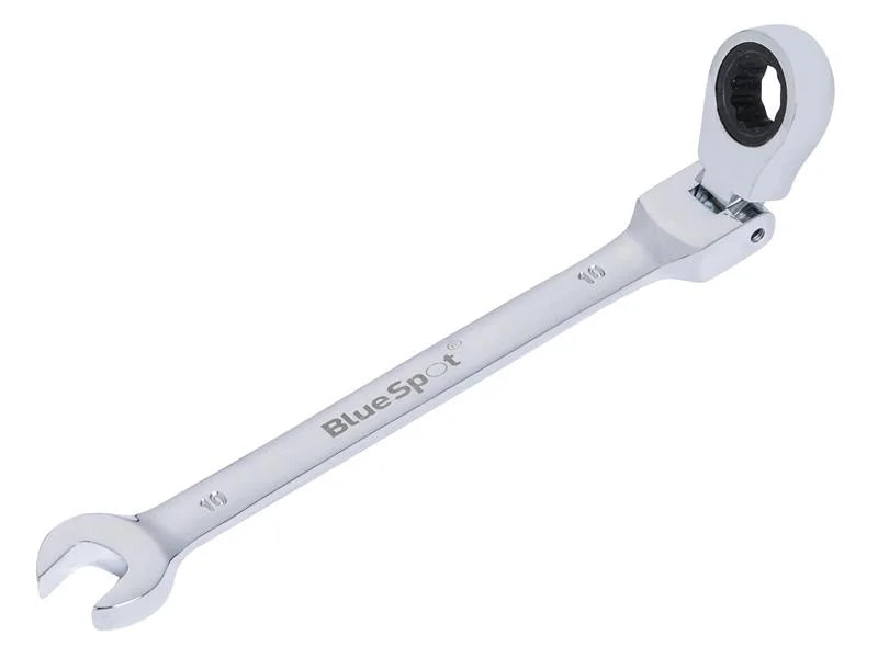 BlueSpot Tools 180° Flexible Head Ratchet Spanner 10-19mm