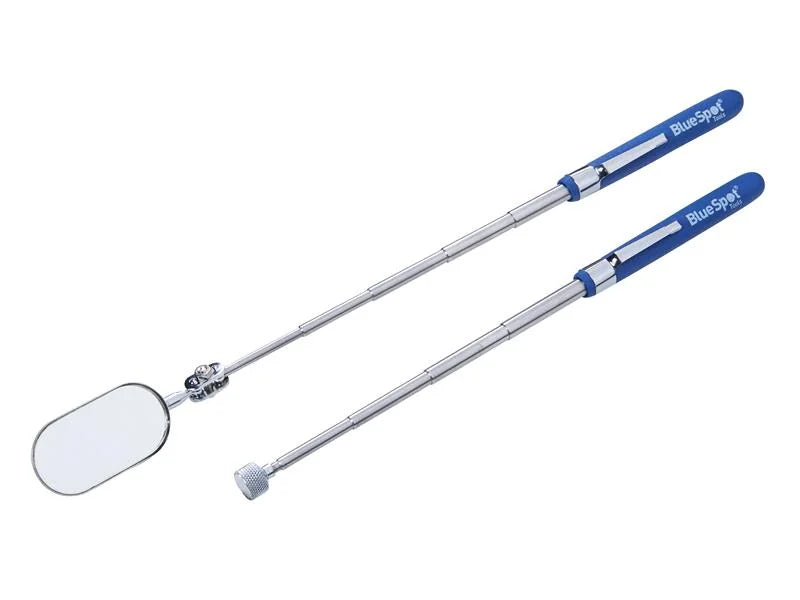 BlueSpot Tools Inspection Mirror and Pickup Tool Set, 2 Piece - 7306