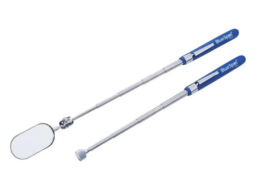 BlueSpot Tools Inspection Mirror and Pickup Tool Set, 2 Piece - 7306