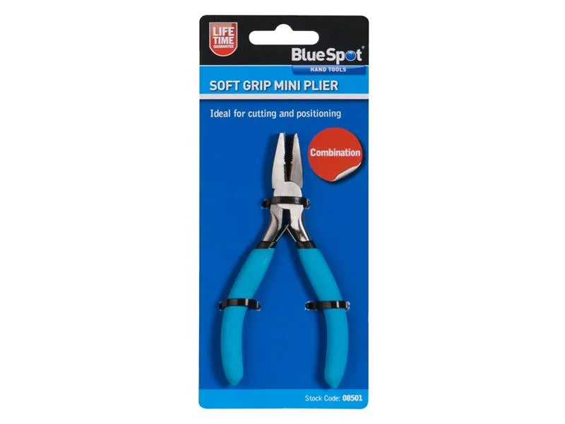 BlueSpot Tools Soft Grip Mini Combination Pliers - 8501