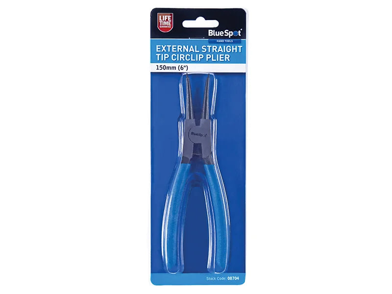BlueSpot Tools Circlip Pliers External Straight 150mm (6in) - 8704