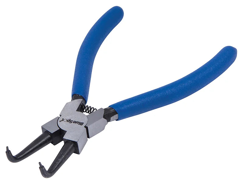 BlueSpot Tools Circlip Pliers Internal Bent 90⁰ Tip 150mm (6in) - 8705