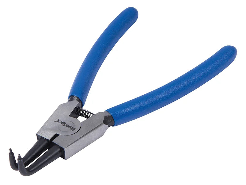 BlueSpot Tools Circlip Pliers External Bent 90⁰ Tip 150mm (6in) - 8706