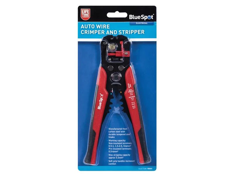 BlueSpot Tools Auto Wire Crimper and Stripper - 8805