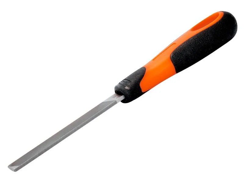Bahco 1-100-08-2-2 ERGO™ Handled Flat Second Cut File 200mm (8in) - 1-100-08-2-2