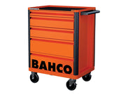 Bahco 1472K5 26in E72 Storage HUB Tool Trolley with 5 Drawers Orange - 1472K5