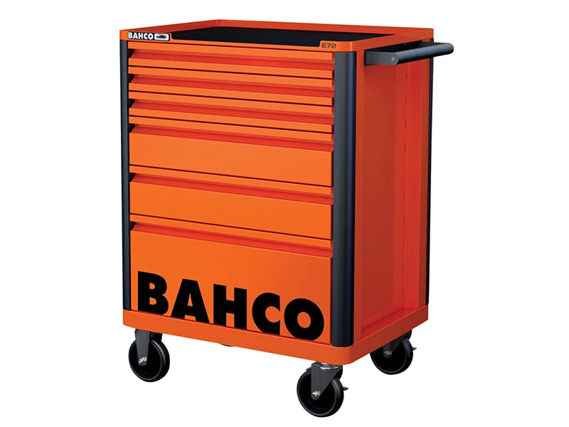 Bahco 1472K6 26in E72 Storage HUB Tool Trolley with 6 Drawers Orange - 1472K6