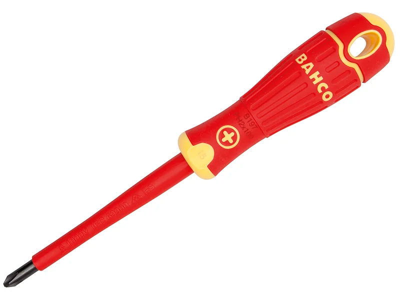 Bahco BAHCOFIT Insulated Screwdriver Phillips Tip PH0 x 75mm - B197.000.075